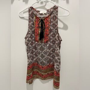 🧡🩵Crazy cute Aztec pattern flowy tank 🩵🧡